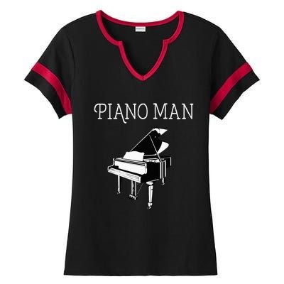 Piano Man Piano Player Pianist Classical Music Lover Ladies Halftime Notch Neck Tee