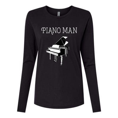 Piano Man Piano Player Pianist Classical Music Lover Womens Cotton Relaxed Long Sleeve T-Shirt