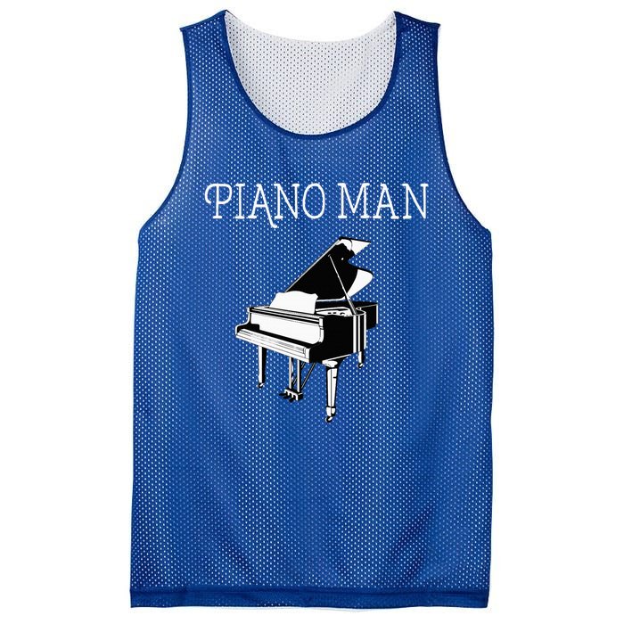 Piano Man Piano Player Pianist Classical Music Lover Mesh Reversible Basketball Jersey Tank