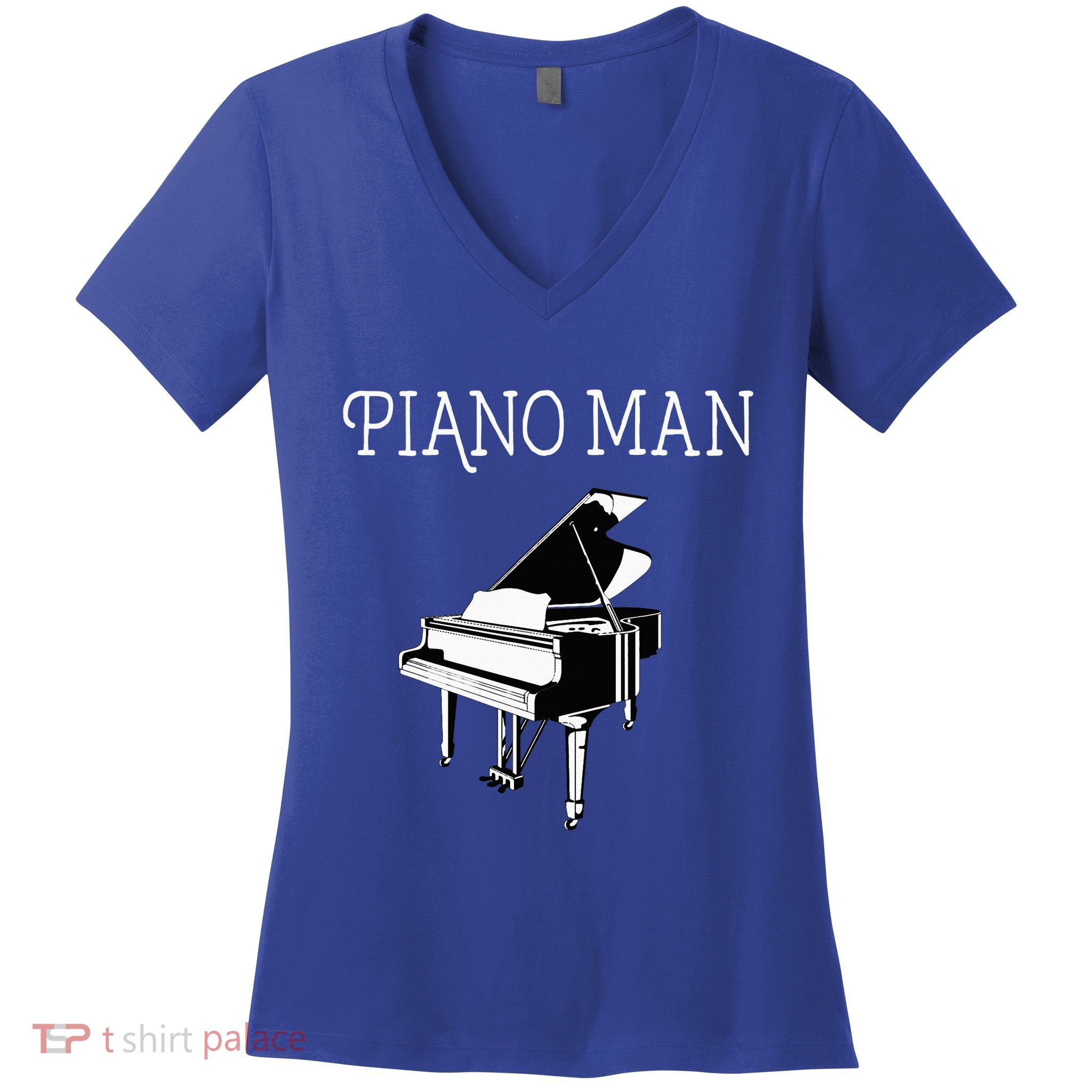 Piano Man Piano Player Pianist Classical Music Lover Women's V-Neck T-Shirt