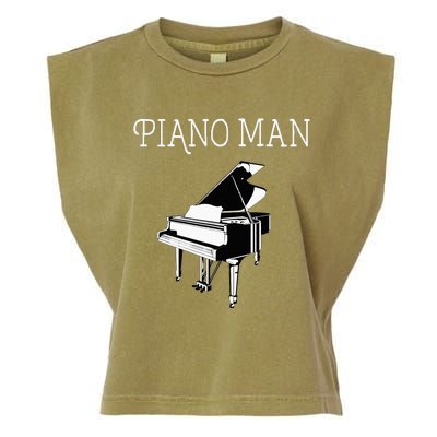 Piano Man Piano Player Pianist Classical Music Lover Garment-Dyed Women's Muscle Tee