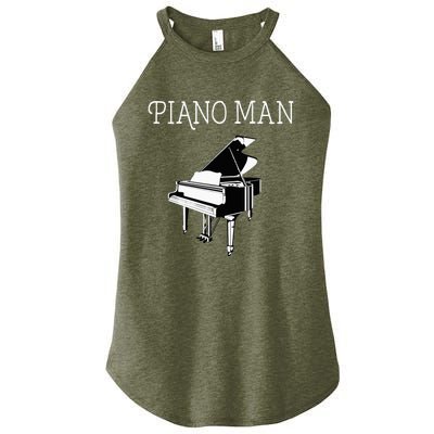 Piano Man Piano Player Pianist Classical Music Lover Women's Perfect Tri Rocker Tank