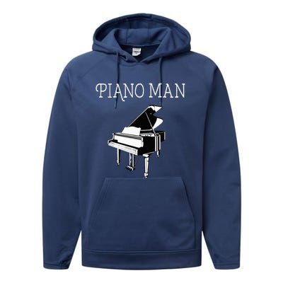 Piano Man Piano Player Pianist Classical Music Lover Performance Fleece Hoodie