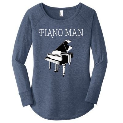 Piano Man Piano Player Pianist Classical Music Lover Women's Perfect Tri Tunic Long Sleeve Shirt