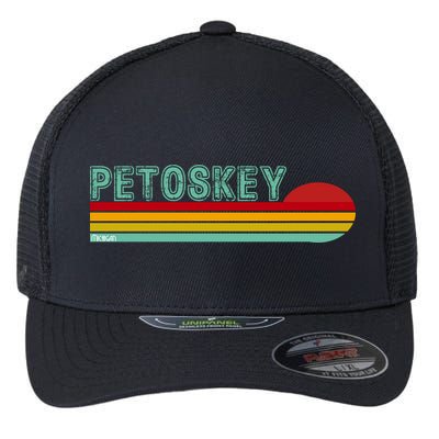 Petoskey Michigan Flexfit Unipanel Trucker Cap