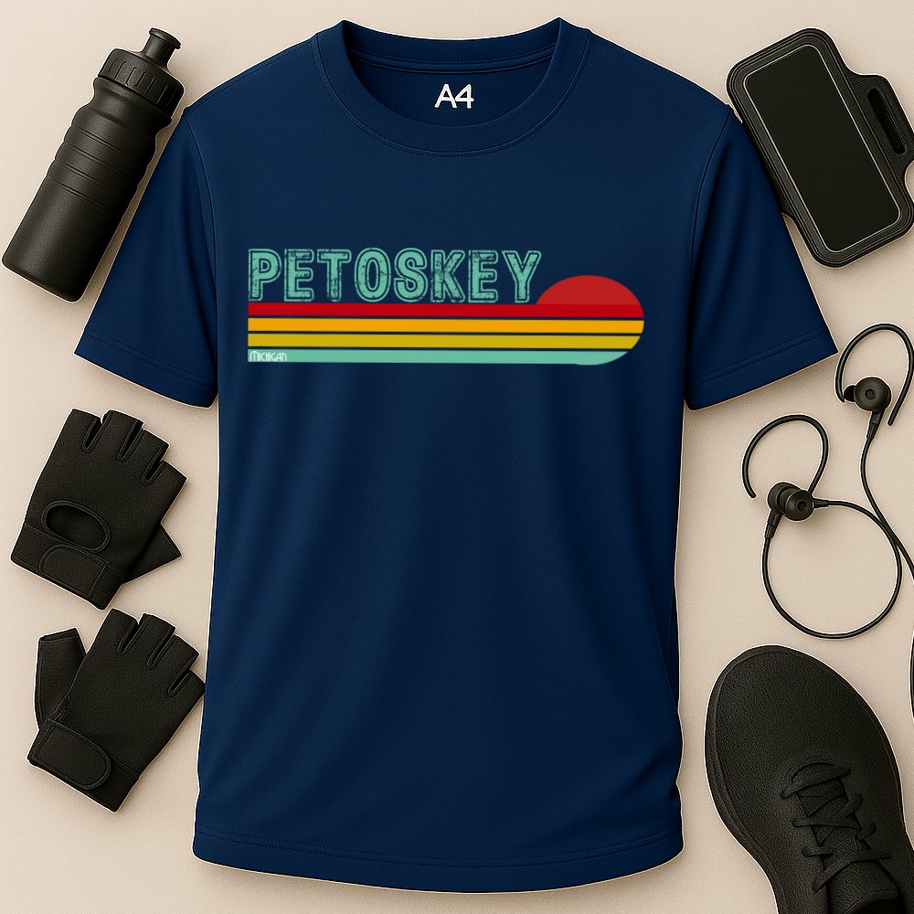 Petoskey Michigan Cooling Performance Crew T-Shirt