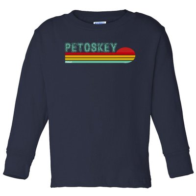 Petoskey Michigan Toddler Long Sleeve Shirt