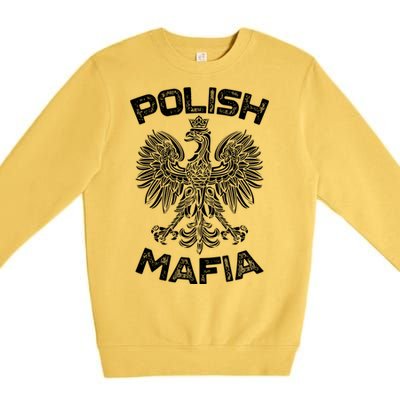 Polish Mafia Poland Polish Eagle Polska Dyngus Day Gift Premium Crewneck Sweatshirt