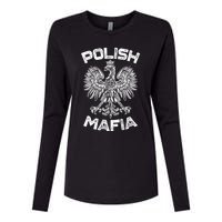 Polish Mafia Poland Polish Eagle Polska Dyngus Day Gift Womens Cotton Relaxed Long Sleeve T-Shirt