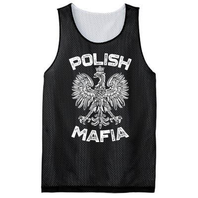 Polish Mafia Poland Polish Eagle Polska Dyngus Day Gift Mesh Reversible Basketball Jersey Tank