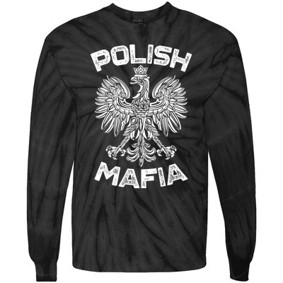 Polish Mafia Poland Polish Eagle Polska Dyngus Day Gift Tie-Dye Long Sleeve Shirt