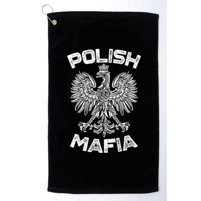 Polish Mafia Poland Polish Eagle Polska Dyngus Day Gift Platinum Collection Golf Towel