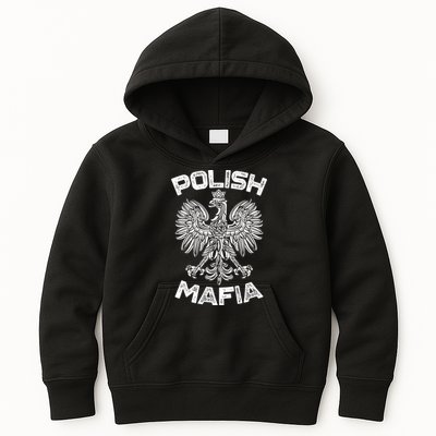 Polish Mafia Poland Polish Eagle Polska Dyngus Day Gift Kids Hoodie