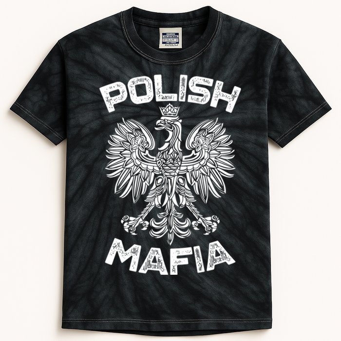 Polish Mafia Poland Polish Eagle Polska Dyngus Day Gift Kids Tie-Dye T-Shirt