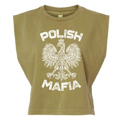 Polish Mafia Poland Polish Eagle Polska Dyngus Day Gift Garment-Dyed Women's Muscle Tee