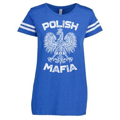 Polish Mafia Poland Polish Eagle Polska Dyngus Day Gift Enza Ladies Jersey Football T-Shirt