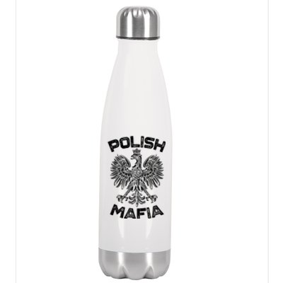 Polish Mafia Poland Polish Eagle Polska Dyngus Day Gift Stainless Steel Insulated Water Bottle