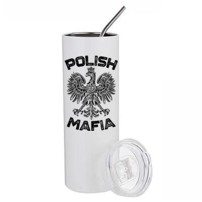 Polish Mafia Poland Polish Eagle Polska Dyngus Day Gift Stainless Steel Tumbler