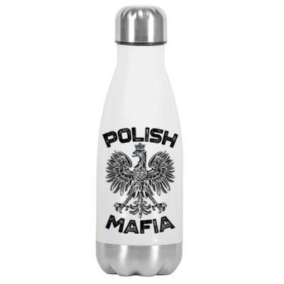 Polish Mafia Poland Polish Eagle Polska Dyngus Day Gift Stainless Steel Insulated Water Bottle