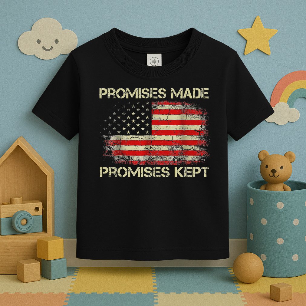 Promises Made Promises Kept Trump Saying Toddler T-Shirt