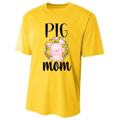 Pig Mom Proud Pig Farmer Pig Owner Pig Mother Gift Performance Sprint T-Shirt