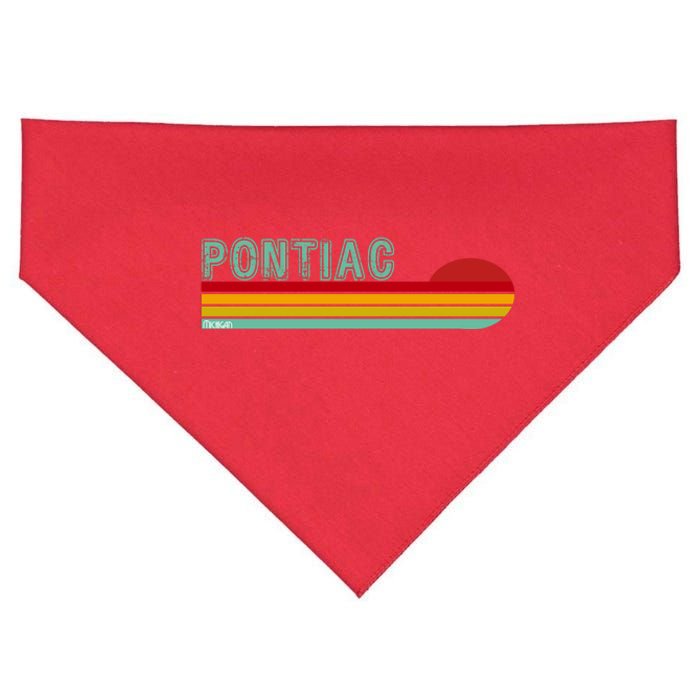 Pontiac Michigan USA-Made Doggie Bandana