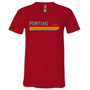 Pontiac Michigan V-Neck T-Shirt