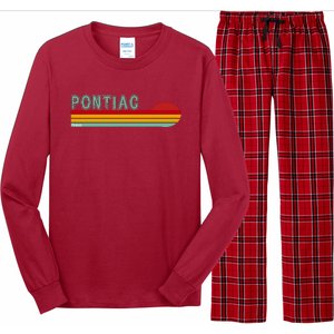 Pontiac Michigan Long Sleeve Pajama Set