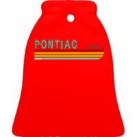 Pontiac Michigan Ceramic Bell Ornament