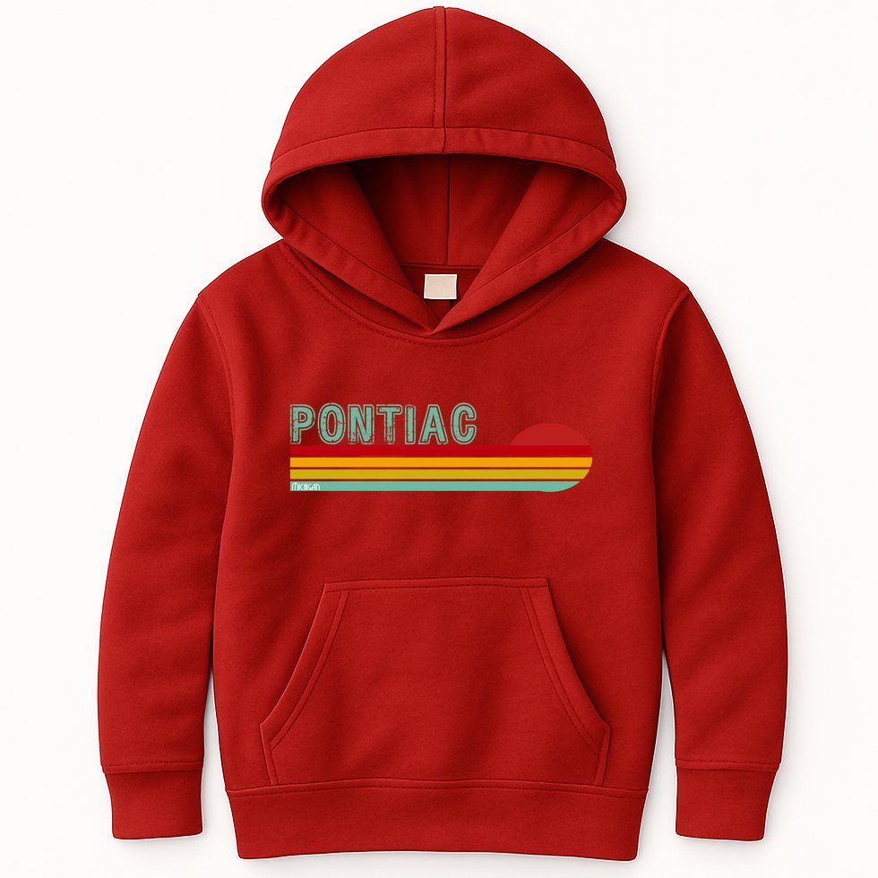 Pontiac Michigan Kids Hoodie