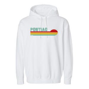 Pontiac Michigan Garment-Dyed Fleece Hoodie