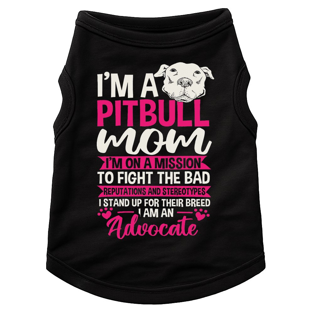 Pitbull Mom Pit Bull Terrier Mommy Pibble Mother's Day Doggie Tank