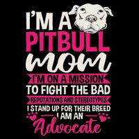 Pitbull Mom Pit Bull Terrier Mommy Pibble Mother's Day Drawstring Bag