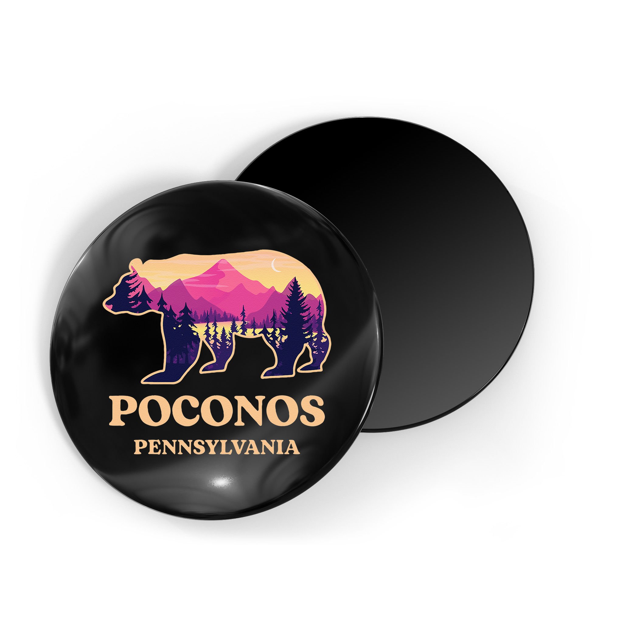 Poconos Mountains Pennsylvania Pa Bear Hiking Souvenirs Magnet