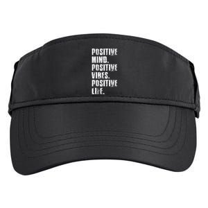 Positive Mind Positive Vibes Positive Life Motivational Adult Drive Performance Visor