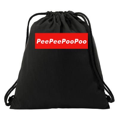 PeePeePooPoo Meme Drawstring Bag