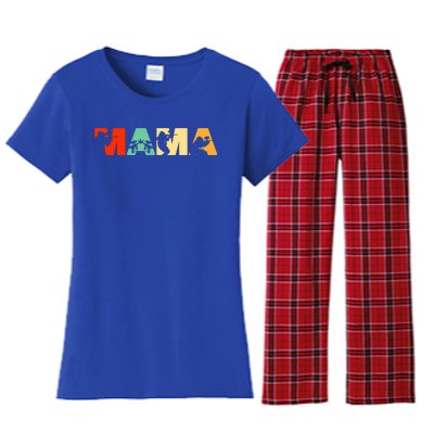 Paintball Mom Paintball Mama Funny Mother's Day Gift Women's Flannel Pajama Set