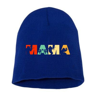 Paintball Mom Paintball Mama Funny Mother's Day Gift Short Acrylic Beanie