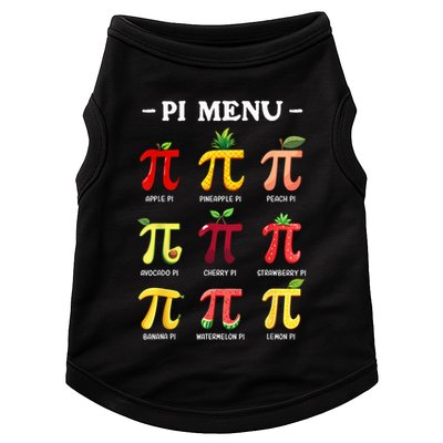 Pi Menu Pi Day 314 Math Teacher Pi Symbol Funny Pie Pun Doggie Tank
