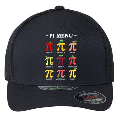 Pi Menu Pi Day 314 Math Teacher Pi Symbol Funny Pie Pun Flexfit Unipanel Trucker Cap