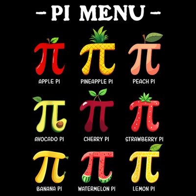 Pi Menu Pi Day 314 Math Teacher Pi Symbol Funny Pie Pun T-Shirt
