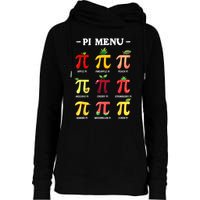 Pi Menu Pi Day 314 Math Teacher Pi Symbol Funny Pie Pun Womens Funnel Neck Pullover Hood