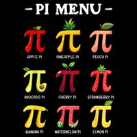 Pi Menu Pi Day 314 Math Teacher Pi Symbol Funny Pie Pun 16 in Basic Backpack