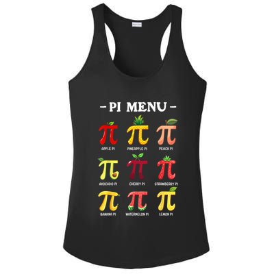 Pi Menu Pi Day 314 Math Teacher Pi Symbol Funny Pie Pun Ladies PosiCharge Competitor Racerback Tank