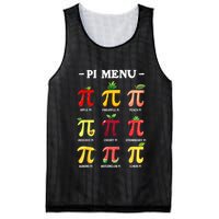 Pi Menu Pi Day 314 Math Teacher Pi Symbol Funny Pie Pun Mesh Reversible Basketball Jersey Tank