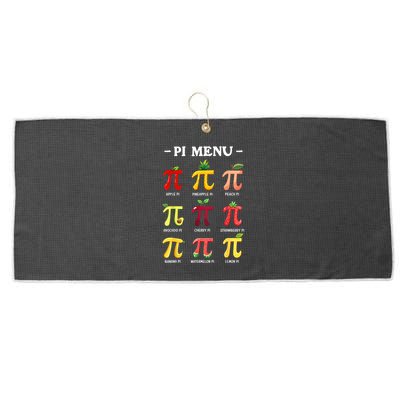 Pi Menu Pi Day 314 Math Teacher Pi Symbol Funny Pie Pun Large Microfiber Waffle Golf Towel