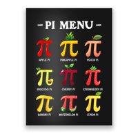 Pi Menu Pi Day 314 Math Teacher Pi Symbol Funny Pie Pun Poster
