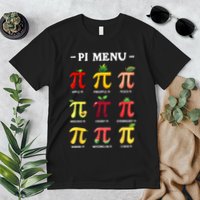 Pi Menu Pi Day 314 Math Teacher Pi Symbol Funny Pie Pun Premium T-Shirt