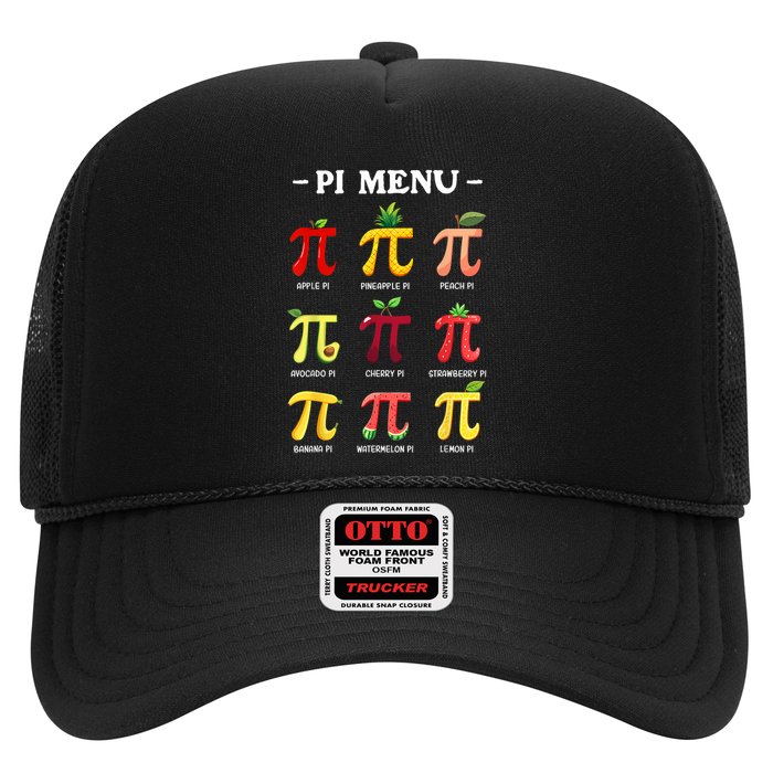 Pi Menu Pi Day 314 Math Teacher Pi Symbol Funny Pie Pun Trucker Hat