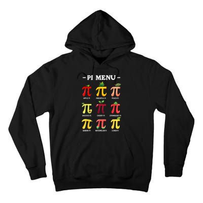 Pi Menu Pi Day 314 Math Teacher Pi Symbol Funny Pie Pun Tall Hoodie